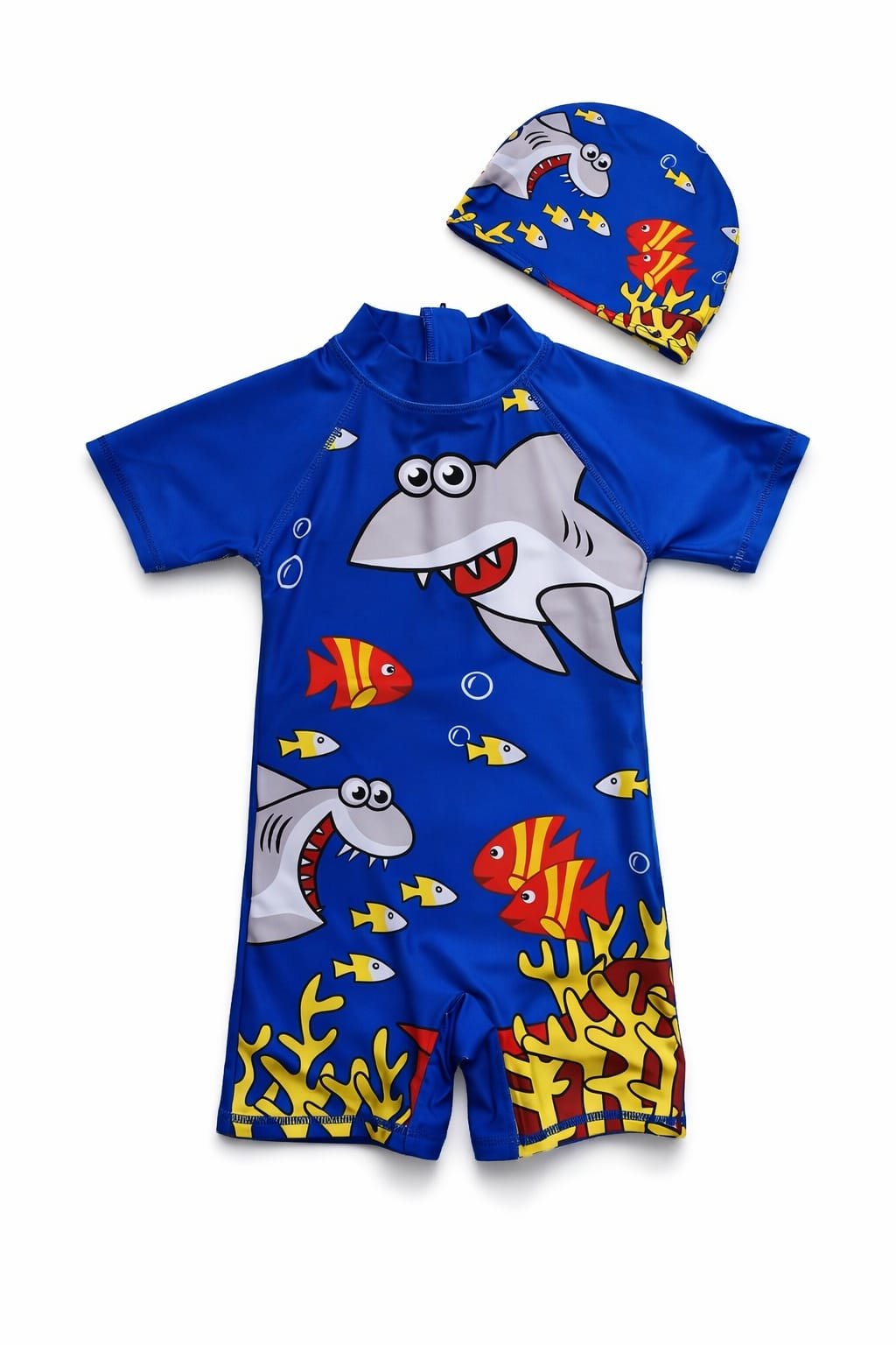 Kids Shark print swimwear set