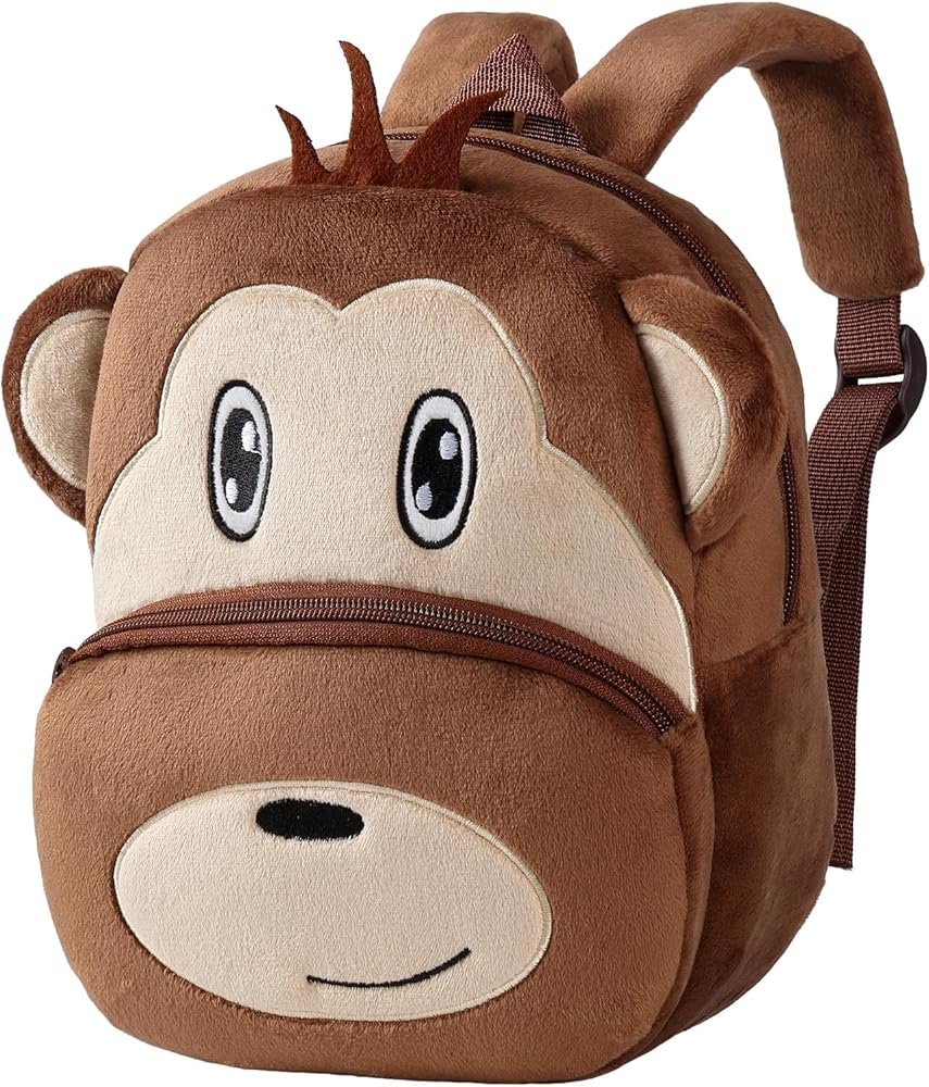Cute Monkey Plush Kids Backpack