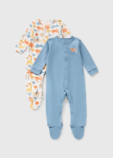 Baby Cotton Jungle Sleepsuit – 2 Pieces Set