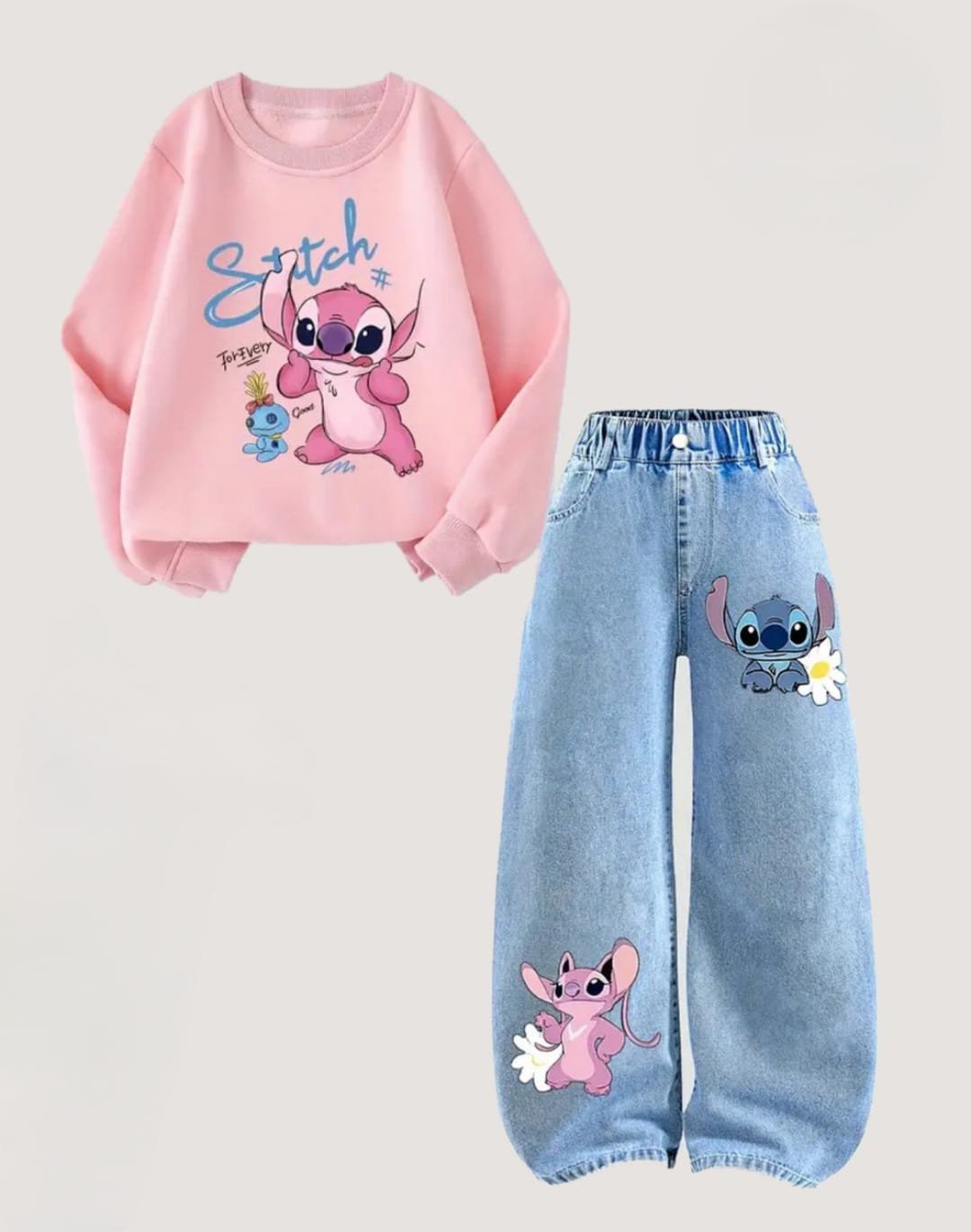 Girls Outfit Set - Stitch