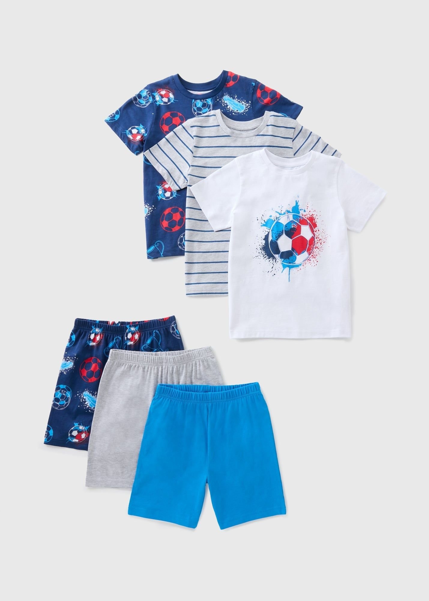 Boys Cotton pyjama Set – 3 Pack بجامات ولادي - 3 بجامات