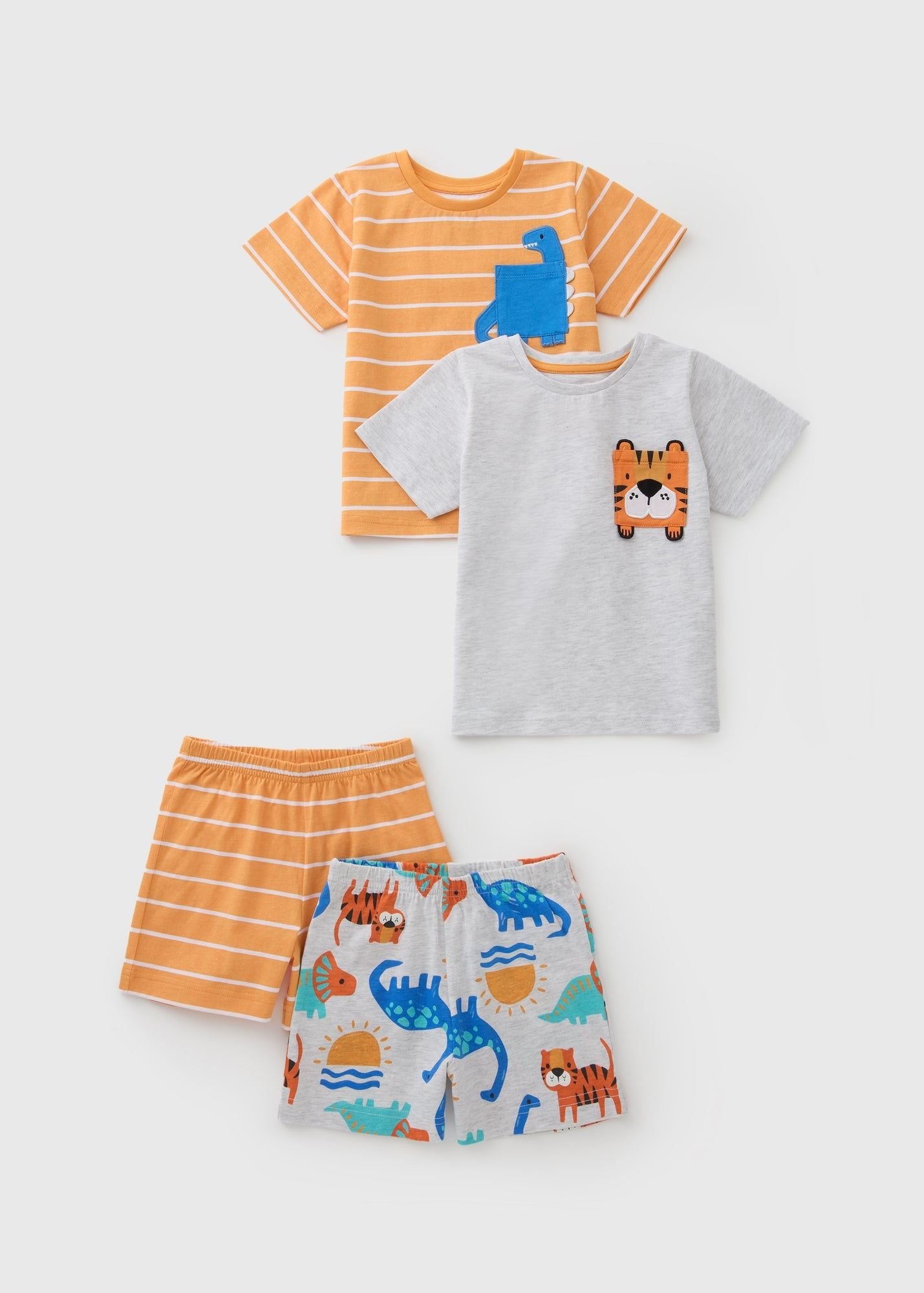 Boys Cotton pyjama Set – 2 Pack بجامات ولادي - بجامتين