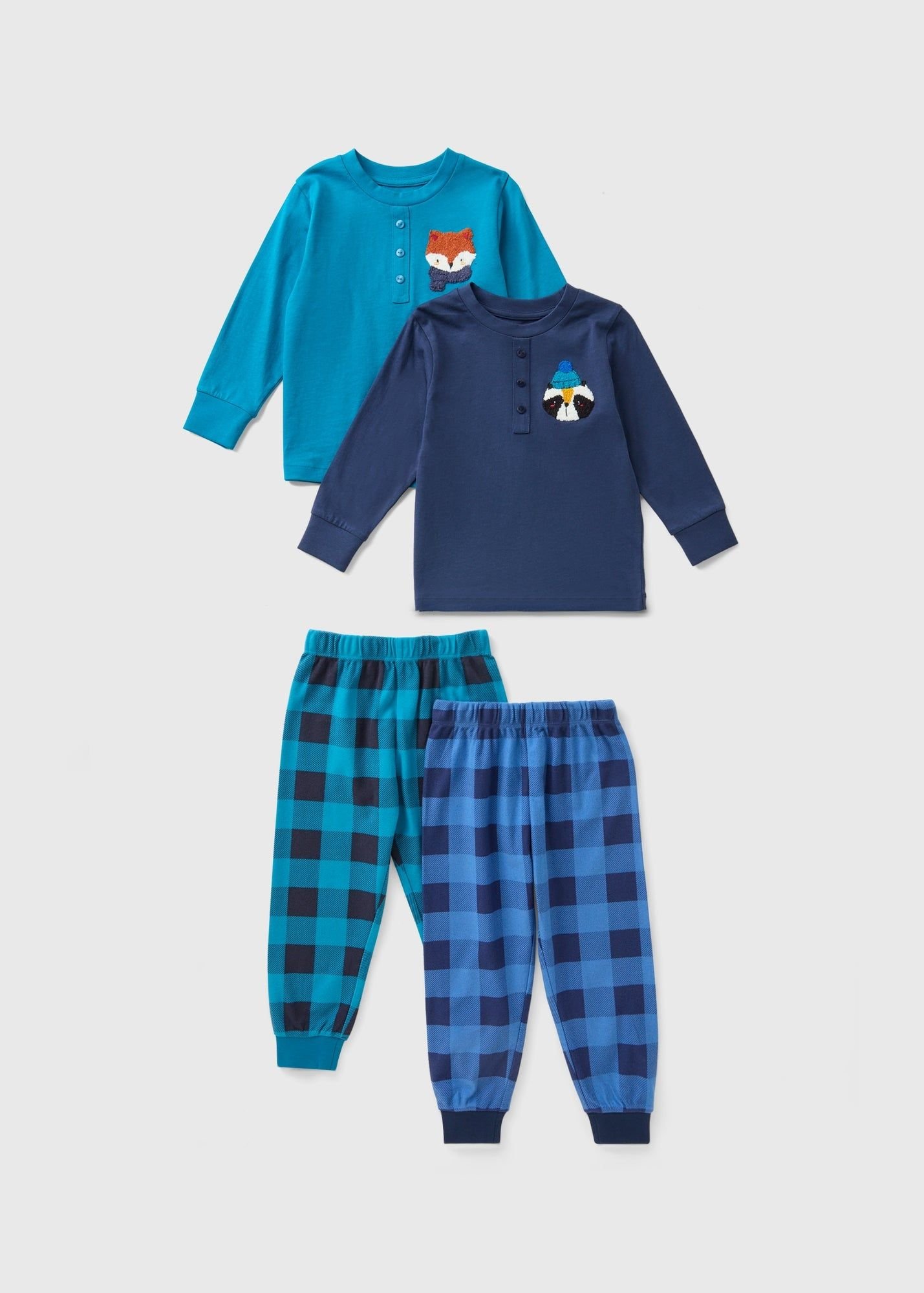 Boys Cotton pyjama Set – 2 Pack بجامات ولادي - بجامتين