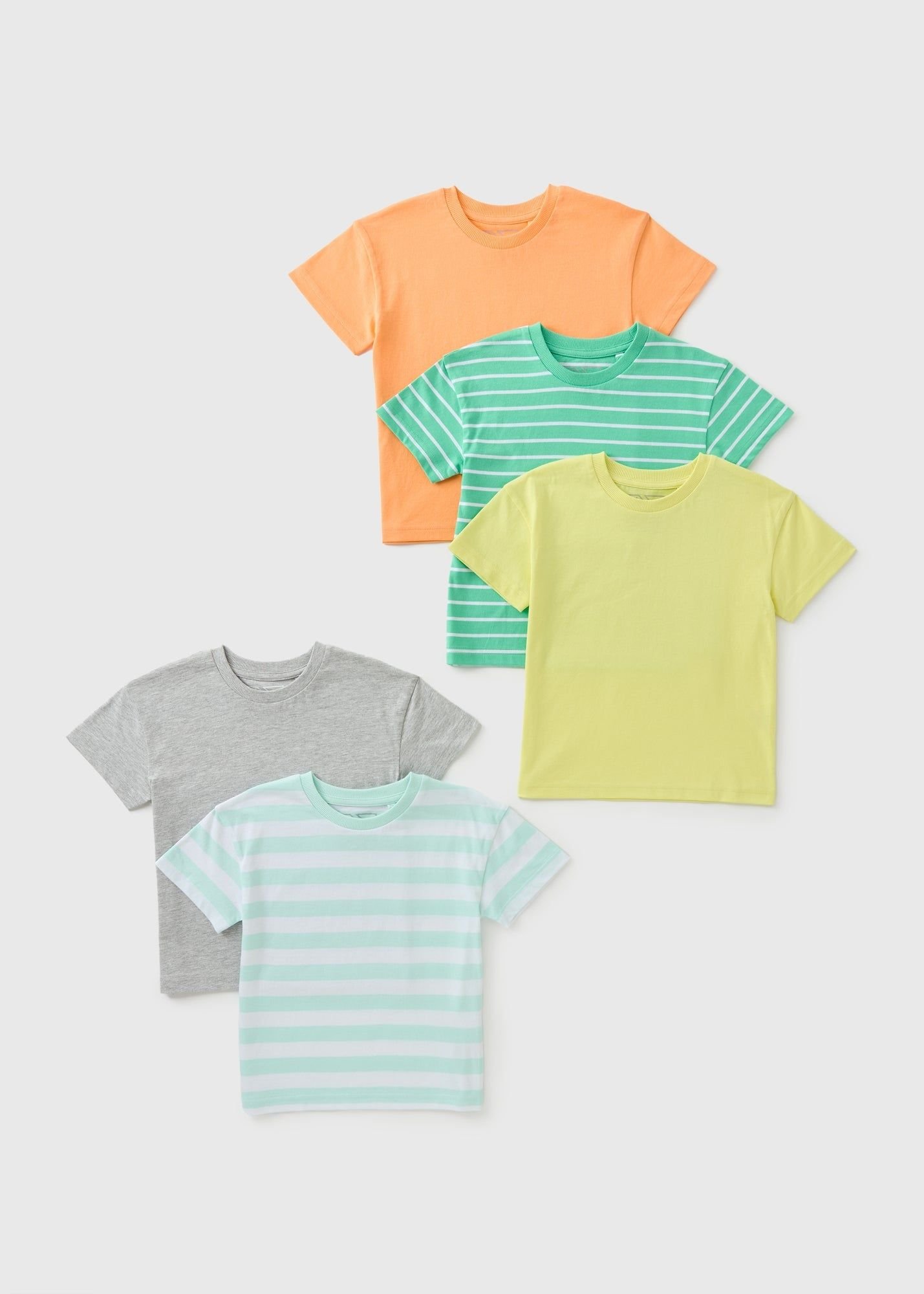 Boys 5pack T-shirts مجموعة 5 قطع تيشيرت قطن