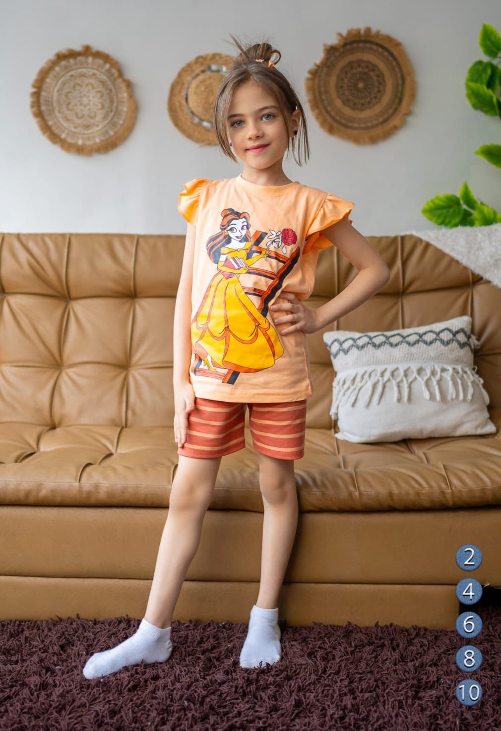 Girls Cotton Princess pyjama – بجامة الأميرة بناتي
