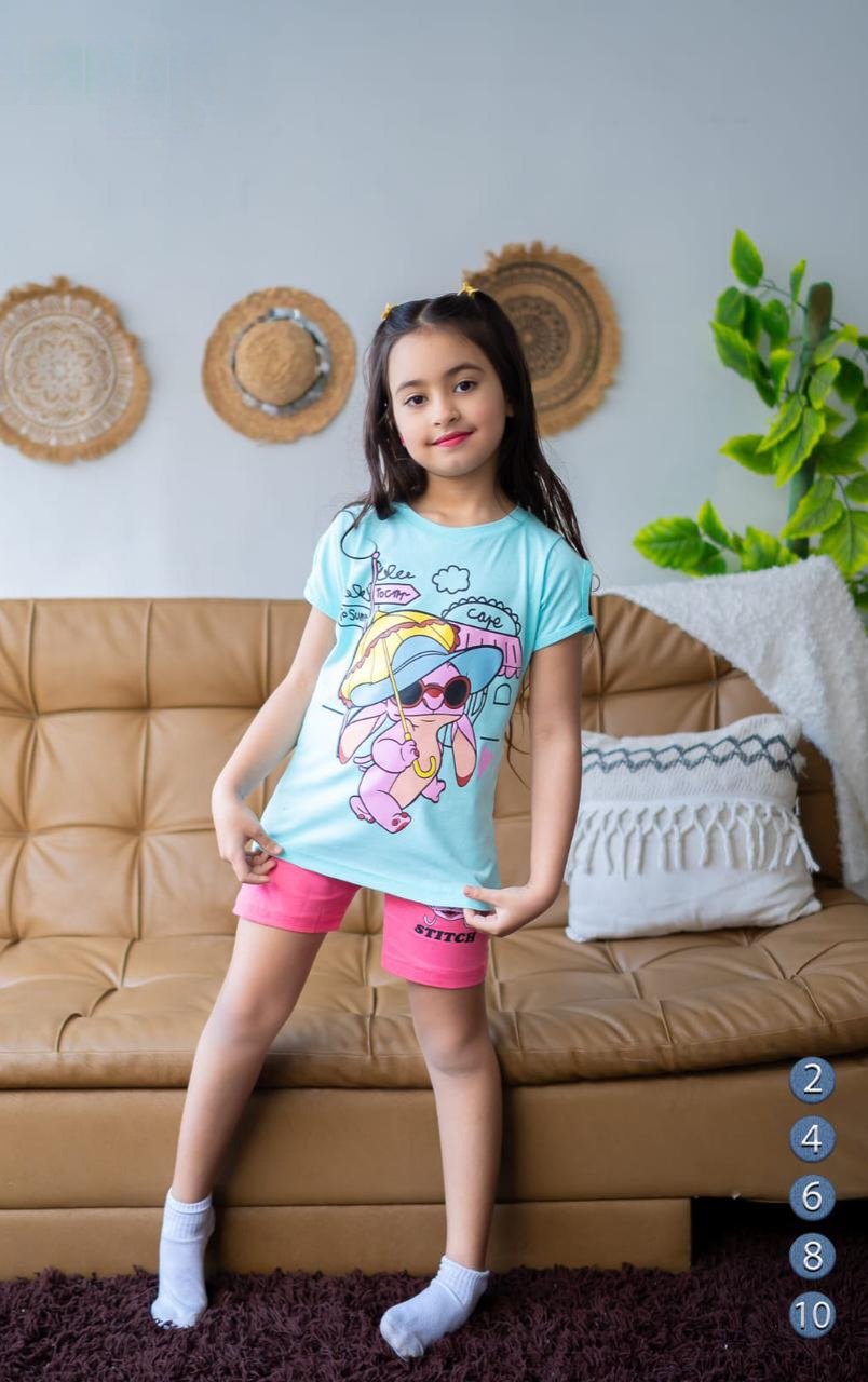 Girls Cotton Stitch pyjama – بجامة ستيتش بناتي