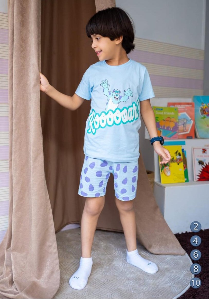 Boys Cotton Monster pyjama – بجامة مونستر ولادي