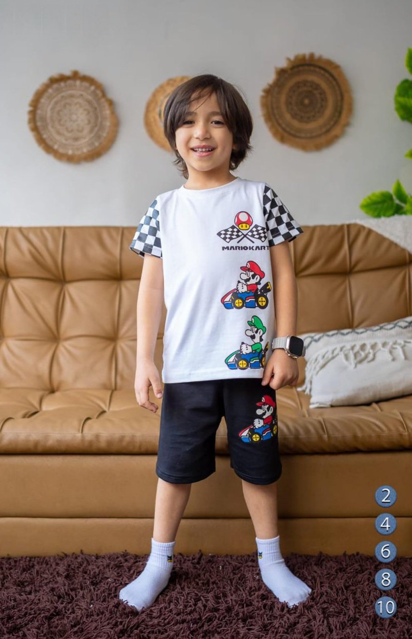 Boys Cotton Mario pyjama – بجامة ماريو ولادي