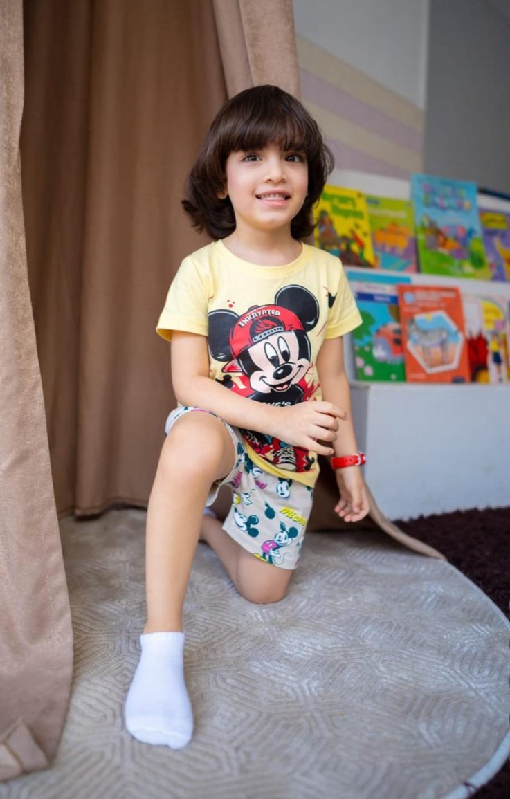 Boys Cotton Mickey Mouse pyjama – بجامة ميكي ماوس ولادي