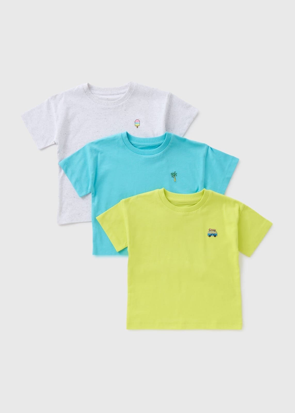 Boys 3pack T-shirts مجموعة 3 قطع تيشيرت قطن