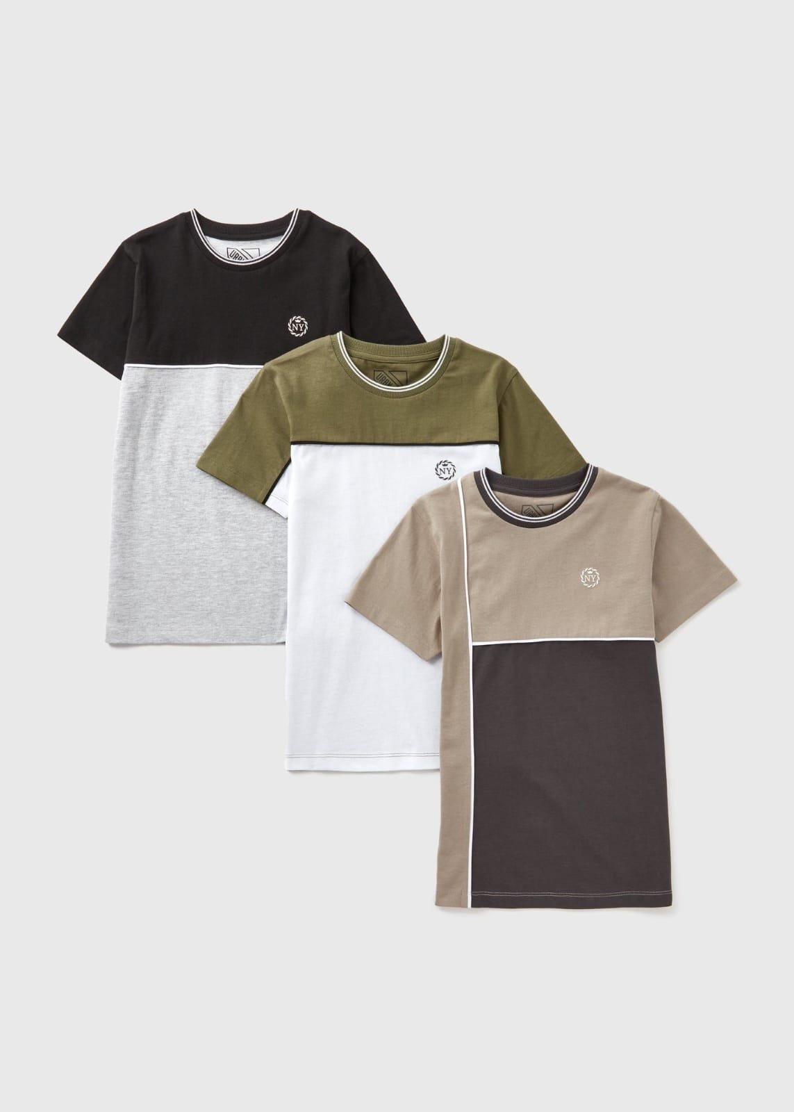 Boys 3pack T-shirts مجموعة 3 قطع تيشيرت قطن