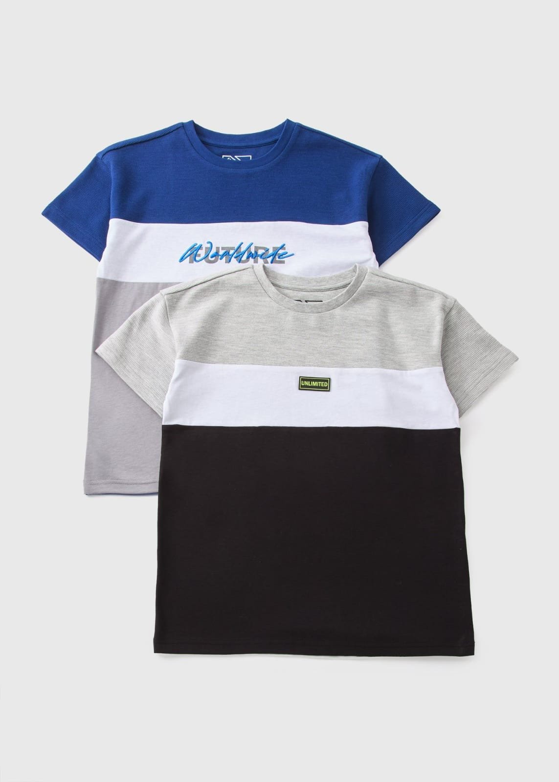 Boys 2pack T-shirts مجموعة 2 قطع تيشيرت قطن
