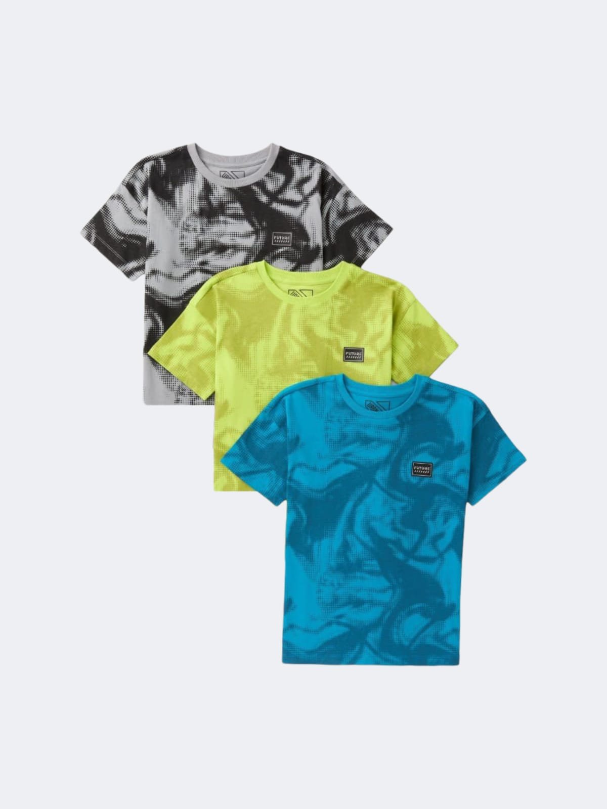 Boys 3pack T-shirts مجموعة 3 قطع تيشيرت قطن