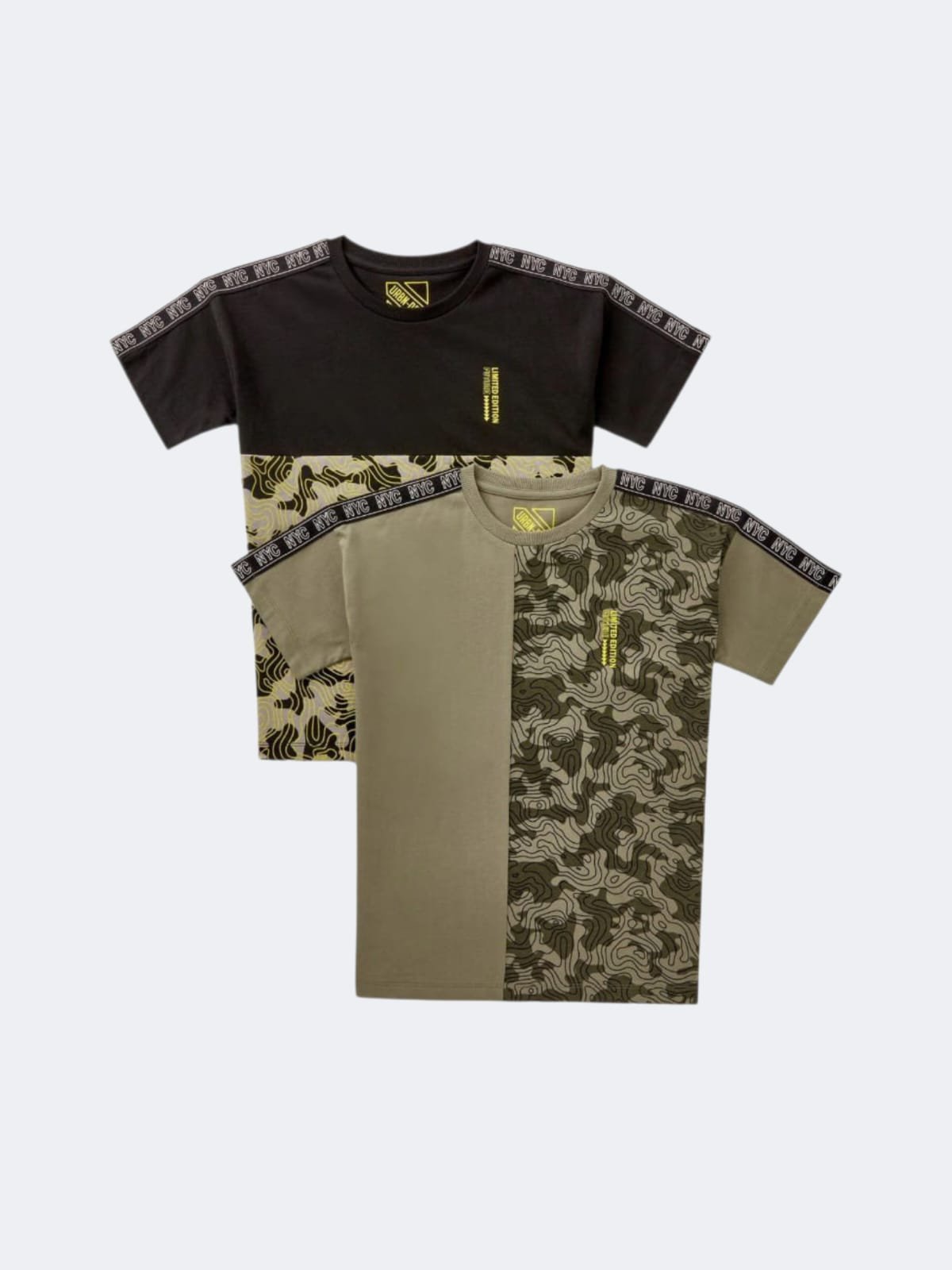Boys 2pack T-shirts مجموعة 2 قطع تيشيرت قطن