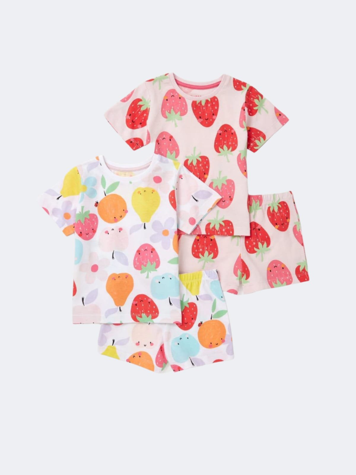 Girls Cotton pyjama Set – 2 Pack بجامات بناتي - بجامتين
