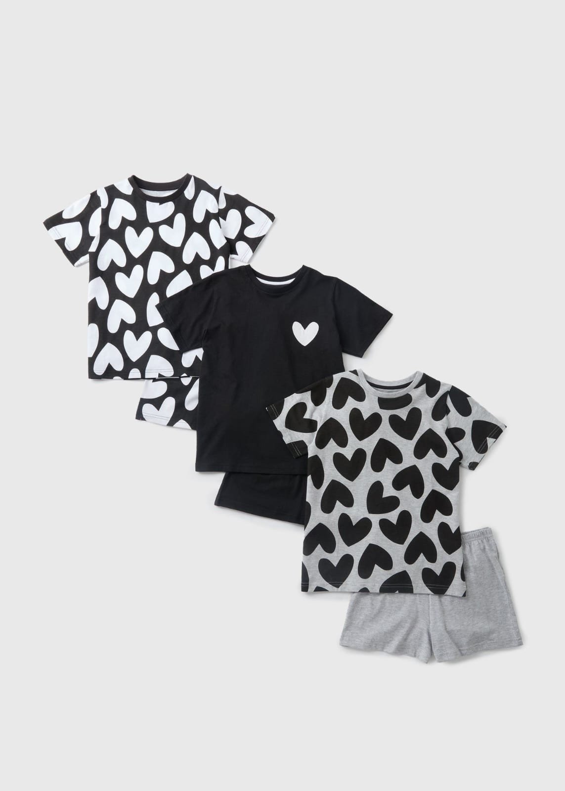 Girls Cotton pyjama Set – 3 Pack بجامات بناتي- 3 بجامات