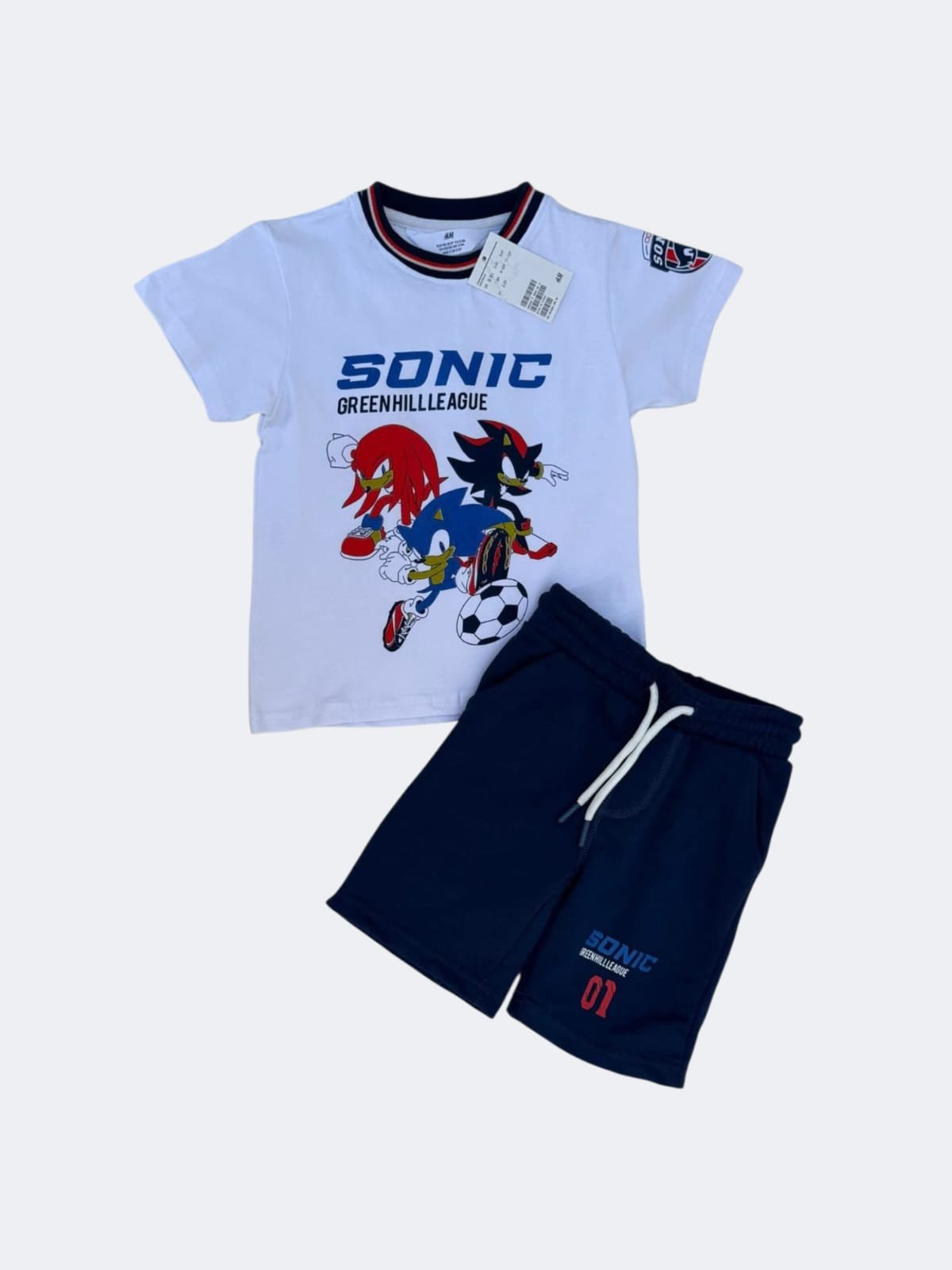 Boys Cotton Sonic set–  طقم قطن سونيك ولادي