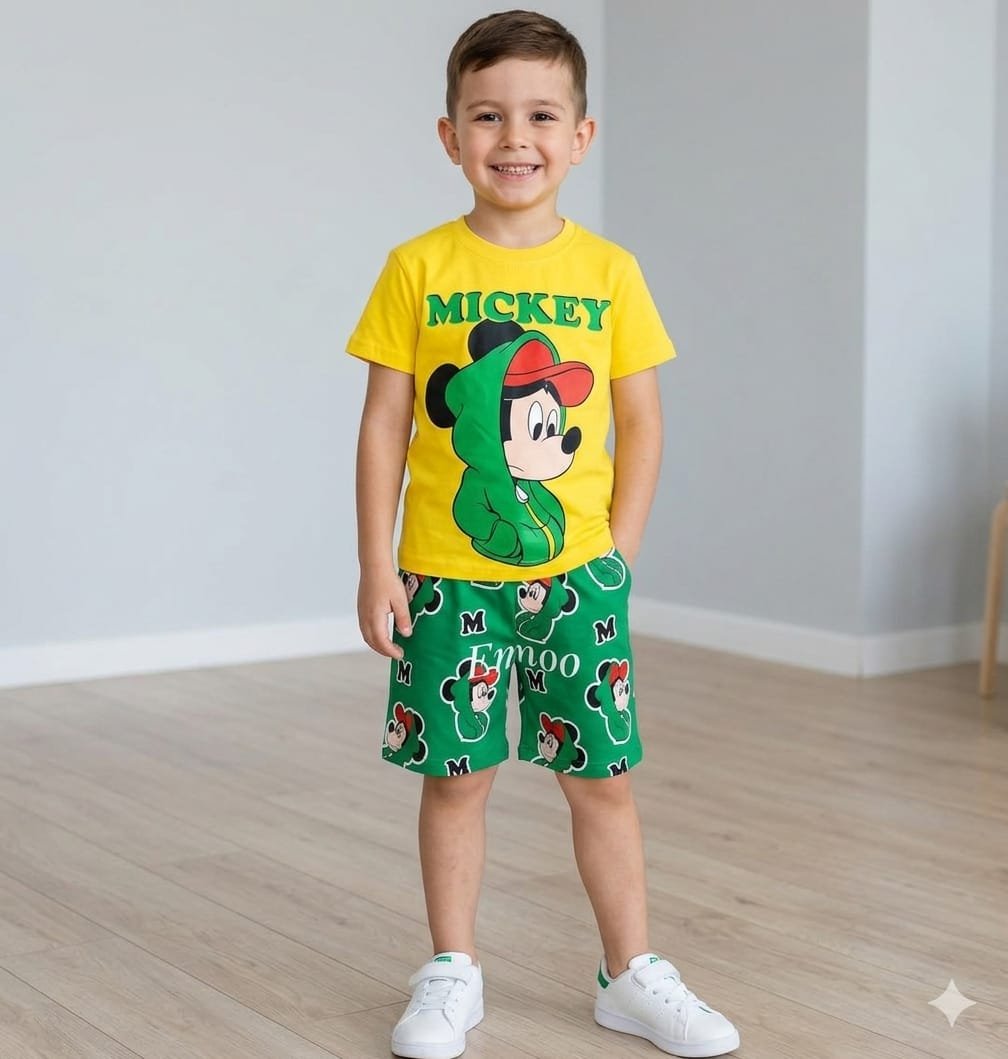 Boys Cotton Mickey Mouse pyjama – بجامة ولادي ميكي ماوس