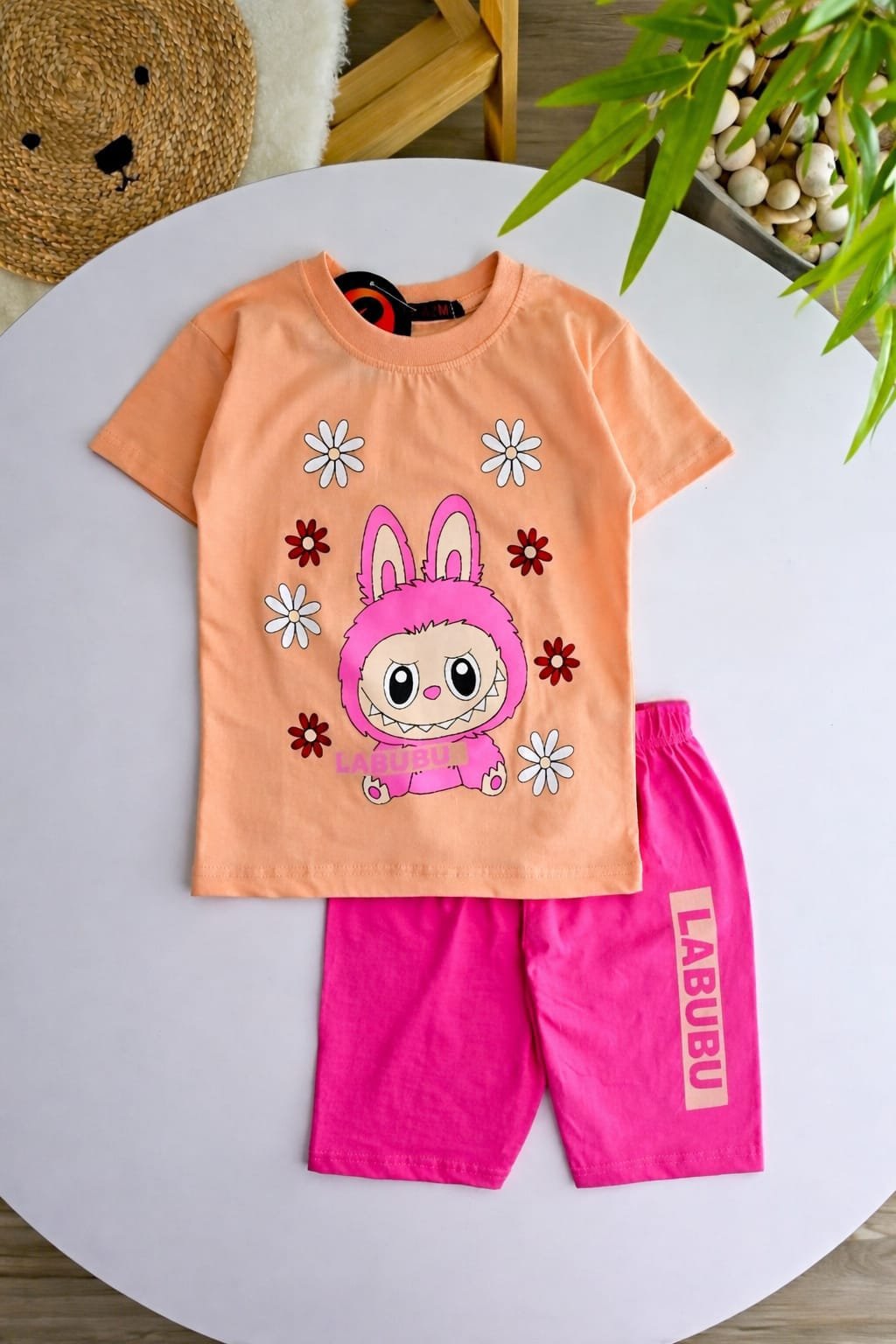 Girls Cotton Labubu pyjama – بجامة بناتي لابوبو