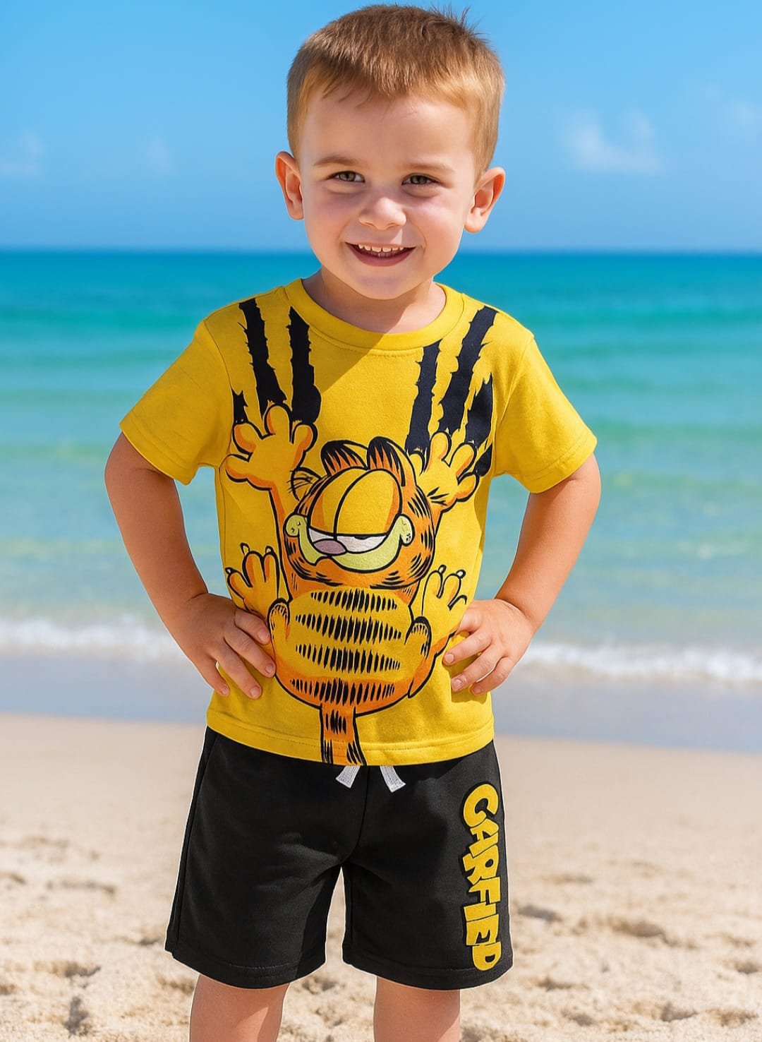 Boys Cotton Garfield pyjama – بجامة غارفيلد ولادي