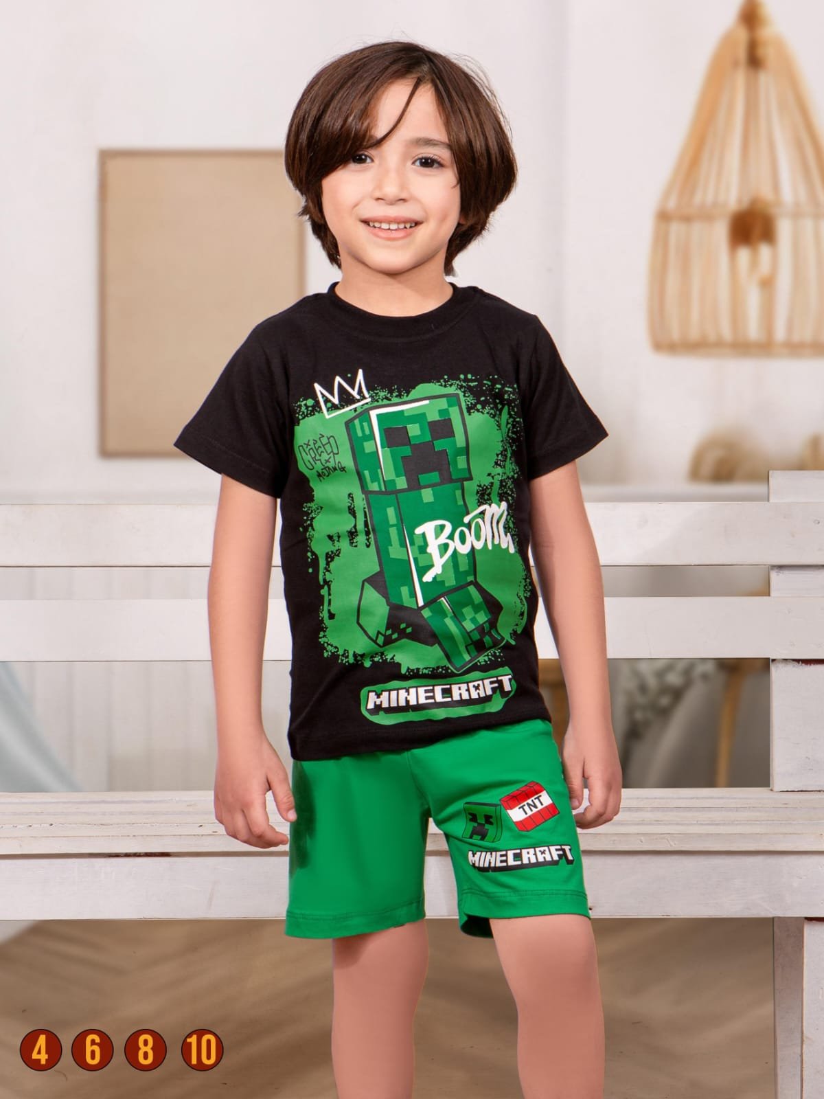 Boys Cotton Minecraft pyjama – بجامة ماينكرافت ولادي