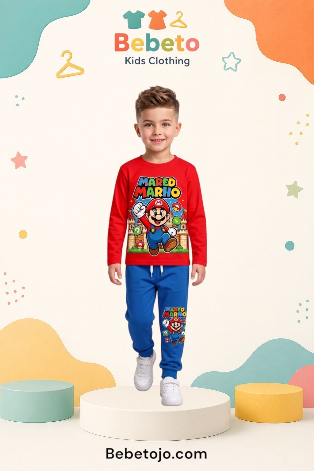 Boys Cotton Mario pyjama –  بجامة قطن ولادي ماريو
