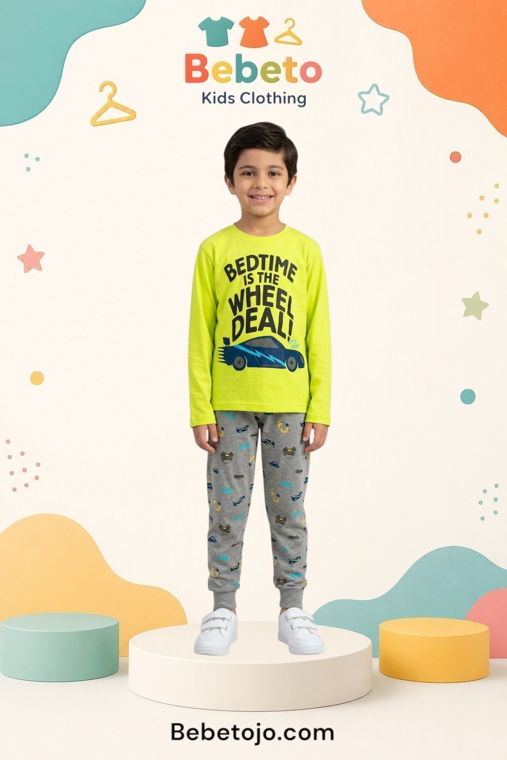 Boys Cotton Cars pyjama –  بجامة قطن ولادي سيارات