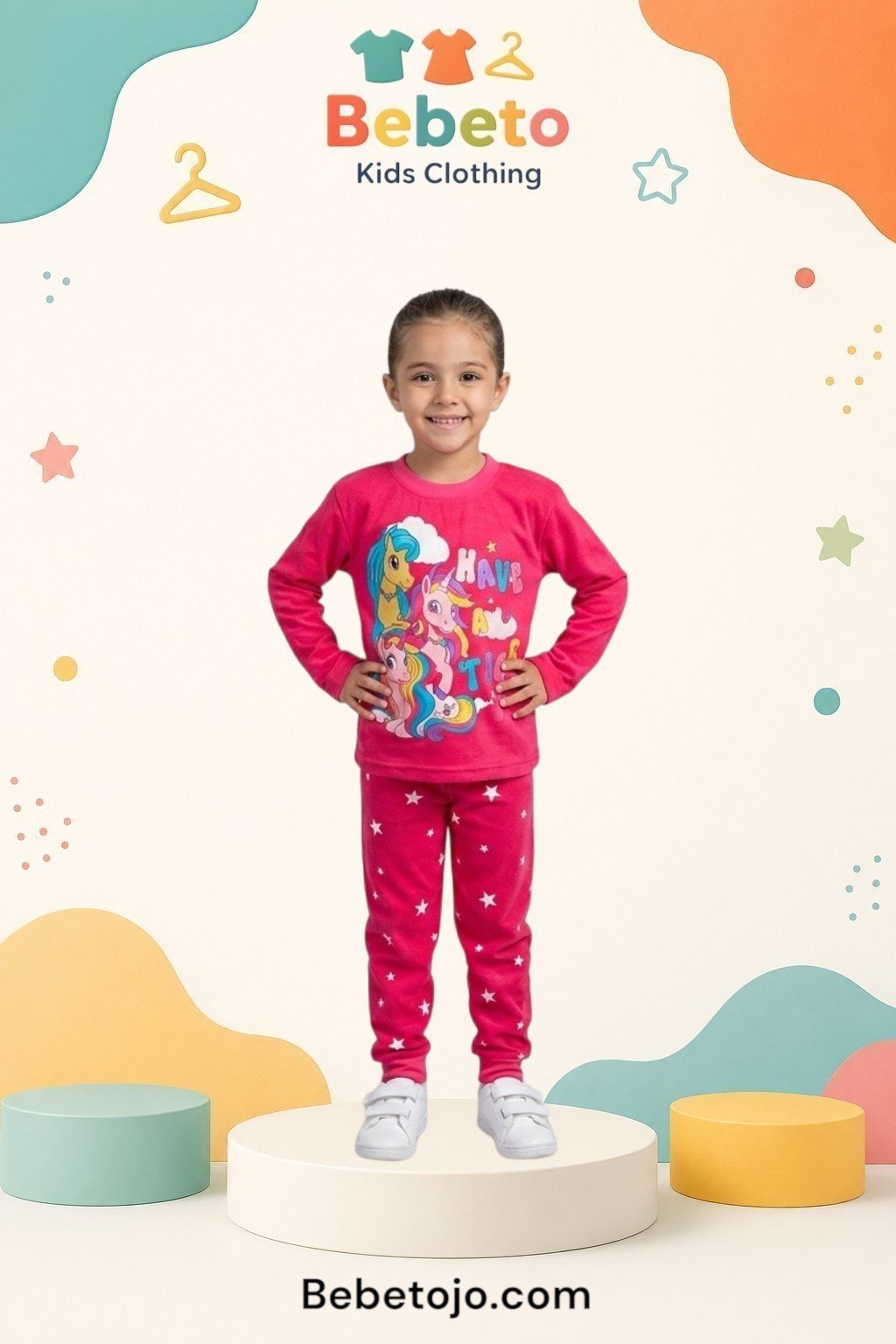 Girls Cotton Unicorn pyjama –  بجامة قطن بناتي يونيكورن