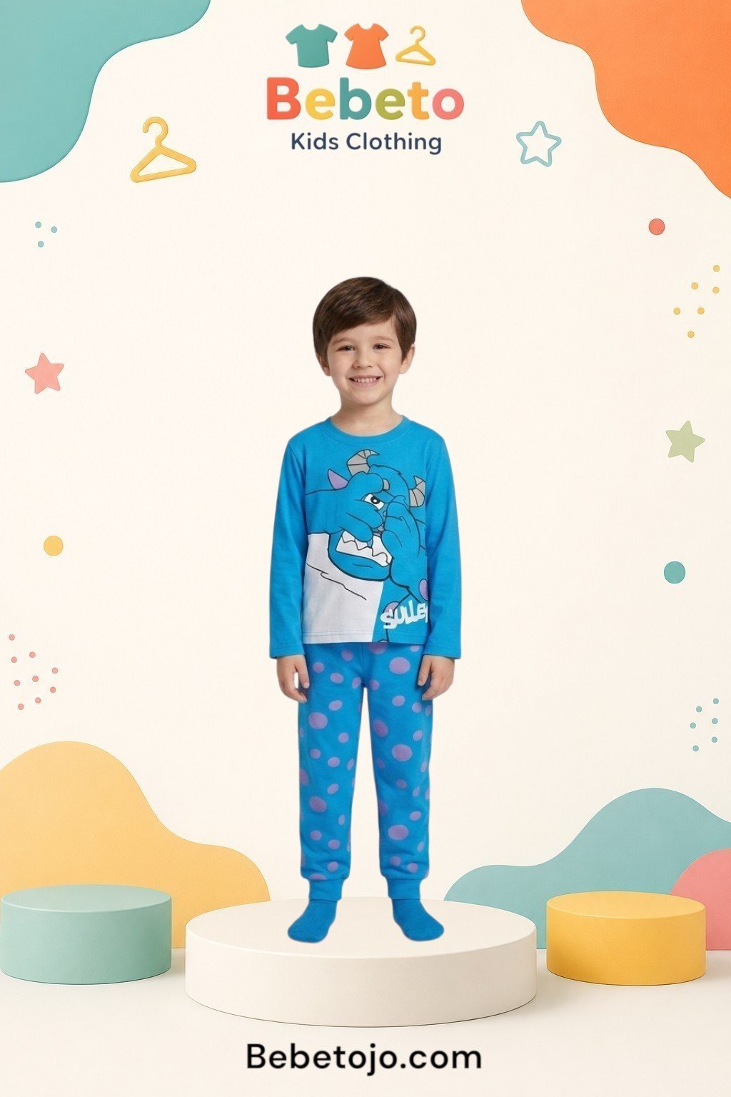 Boys Cotton Monster pyjama –  بجامة قطن ولادي مونستر