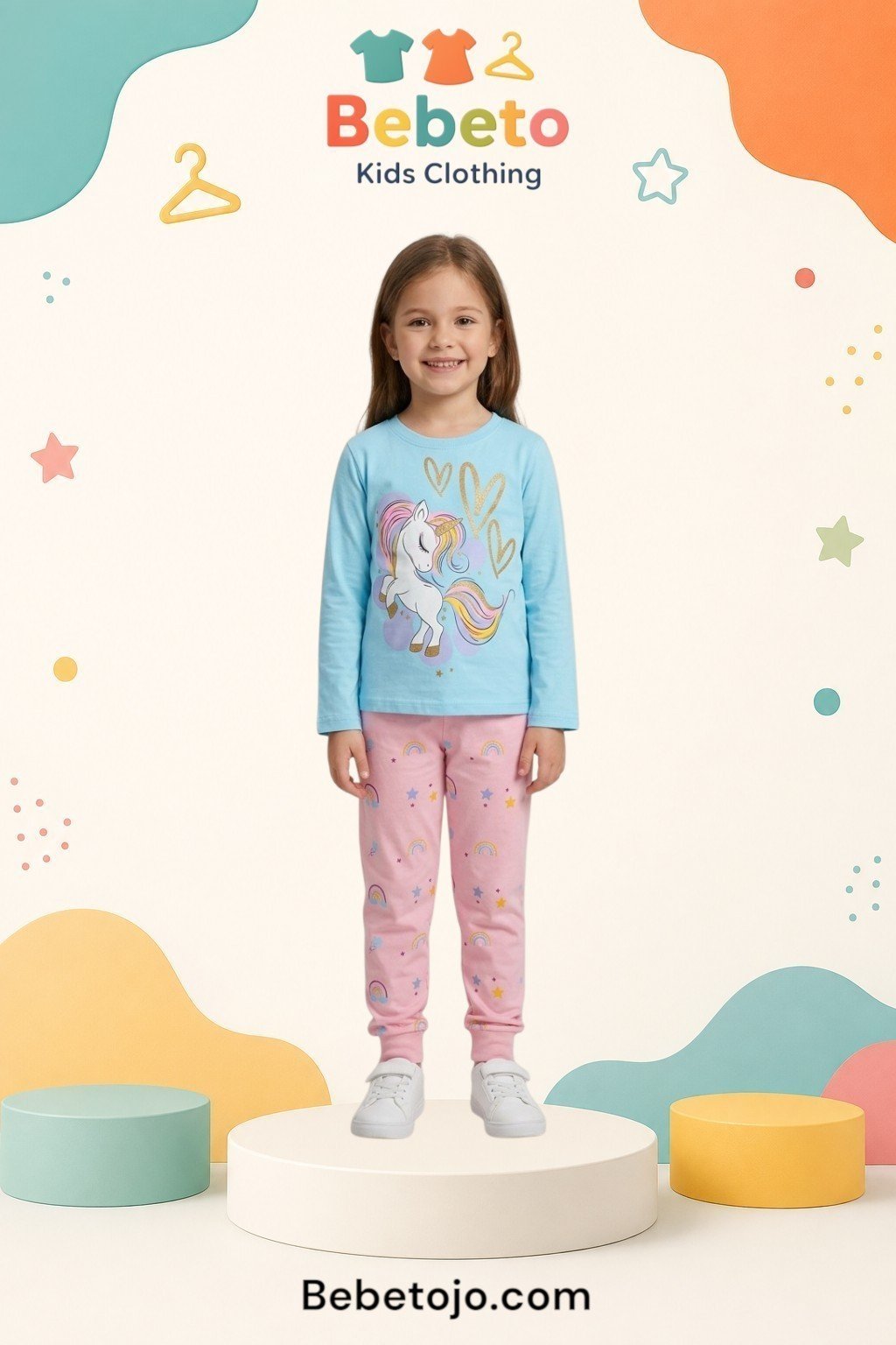 Girls Cotton Unicorn pyjama –  بجامة قطن بناتي يونيكورن