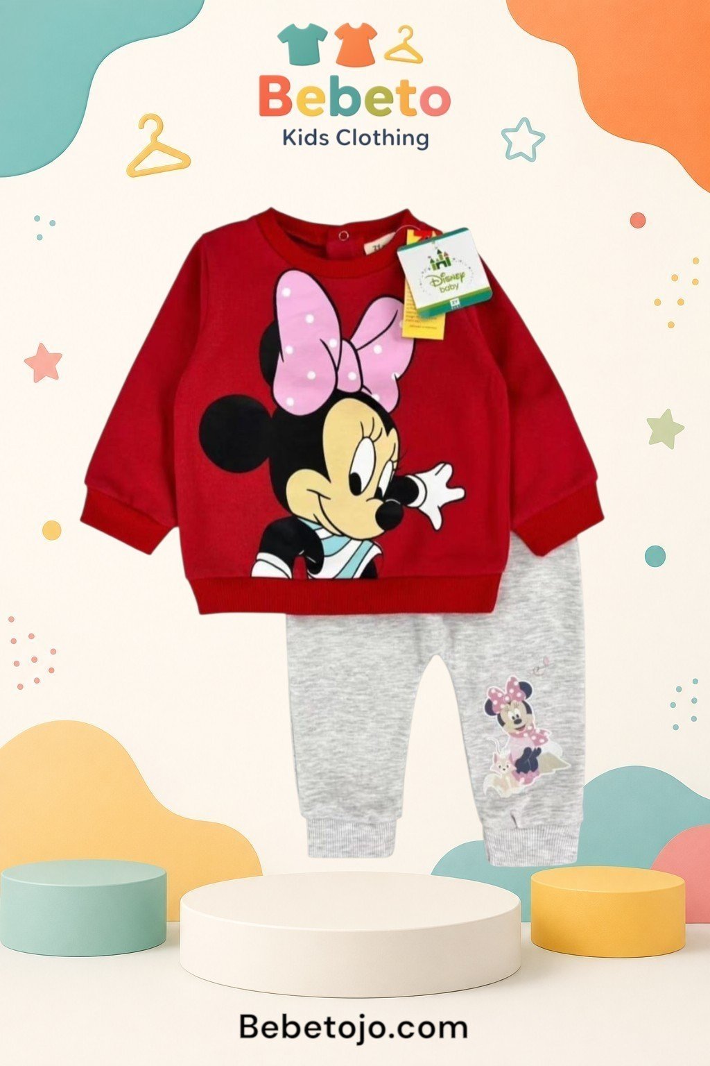 Baby Girl Minnie Mouse set – طقم بيبي بناتي ميني ماوس