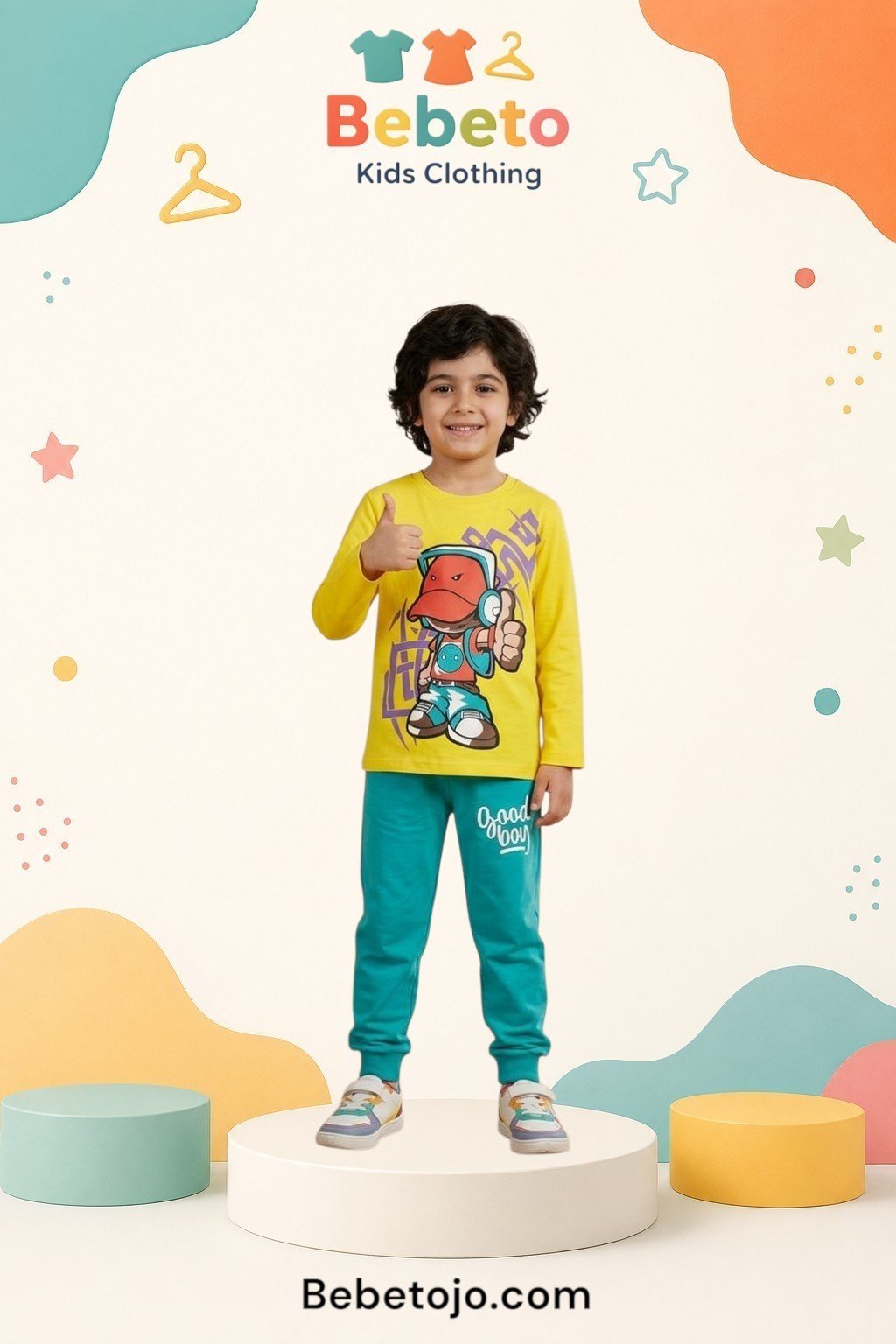 Boys Cotton Graffiti style pyjama –  بجامة قطن ولادي