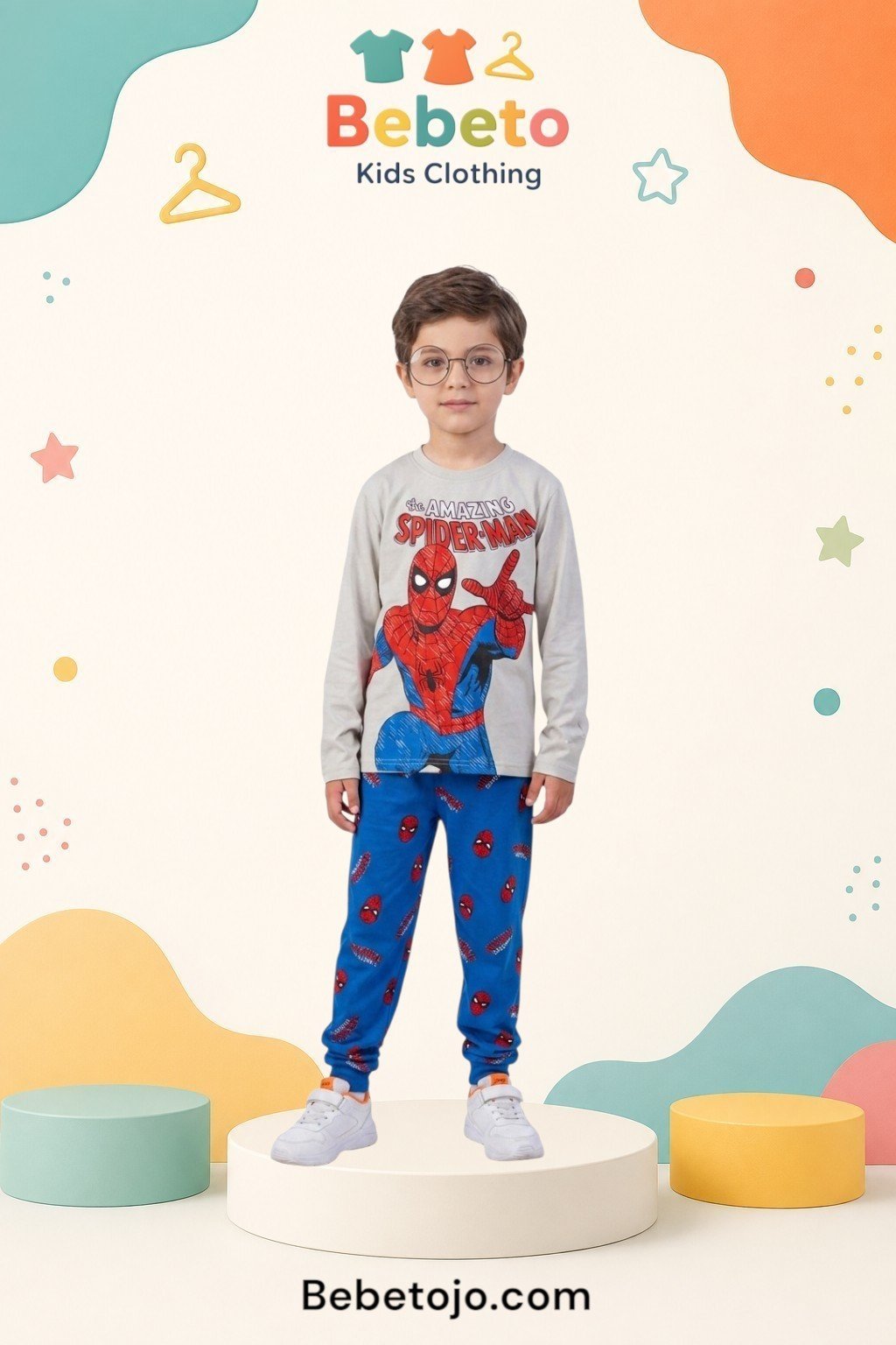 Boys Cotton Spiderman pyjama –  بجامة قطن ولادي سبايدرمان