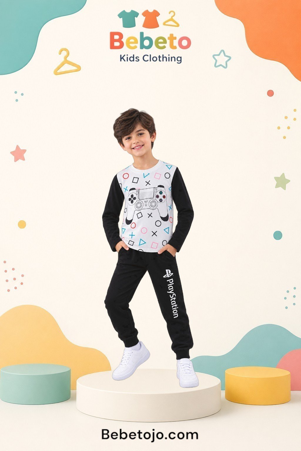 Boys Cotton PlayStation pyjama –  بجامة قطن ولادي بلاي ستيشن