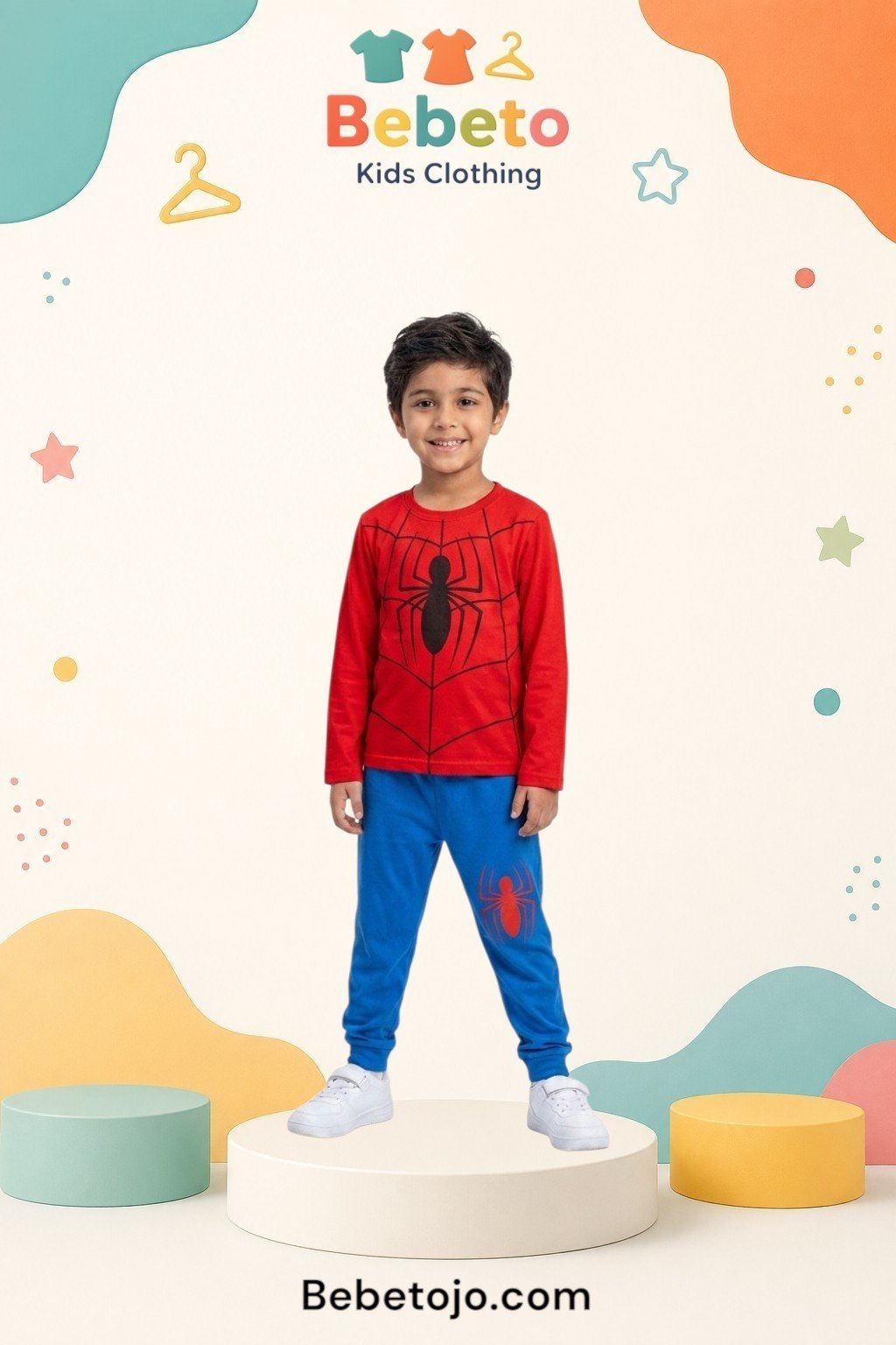 Boys Cotton Spiderman pyjama –  بجامة قطن ولادي سبايدرمان